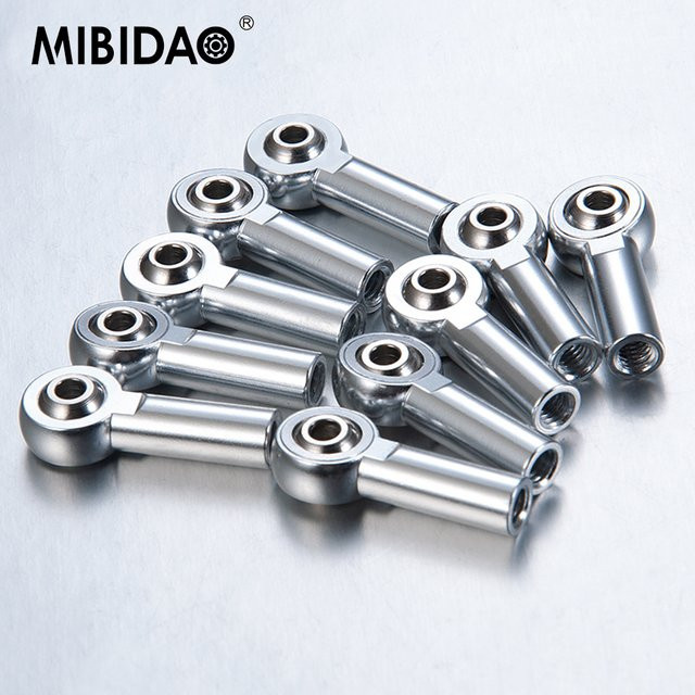 MIBIDAO Aluminium M4 Link Spurstangenkopf Kugelgelenkenden, 10-teiliges Set, 1:10 - Bild 1