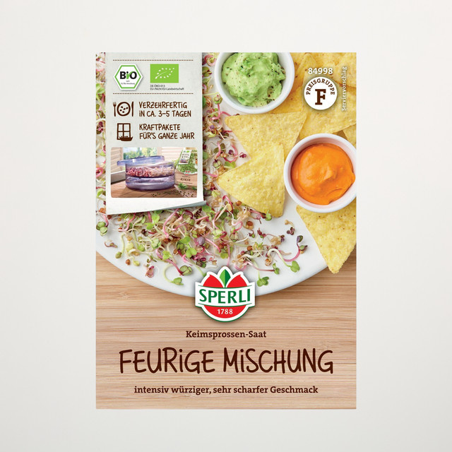 Sperli Keimsprossen Feurige Mischung BIO Saatgut - Bild 1