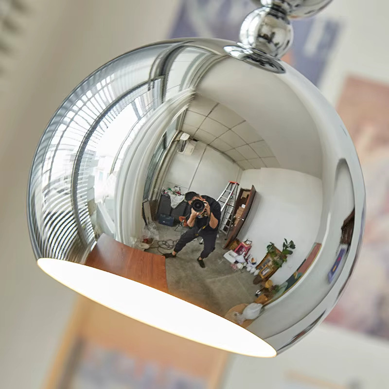 Ynhaw Pendelleuchte im Bauhaus-Stil, minimalistische Designer-Hängeleuchte in Chrom für Wohnzimmer und Esszimmer - Bild 4