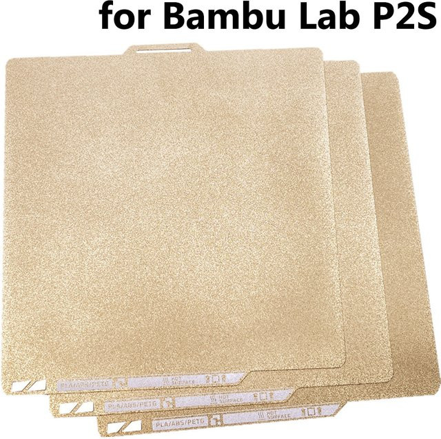 Bambu Lab PEI-Platte für P2S Bauplatte, doppelseitig beheizbares Bett, B/B: 25,7 x 25,7 cm, Dicke: 0,5 mm - Bild 1