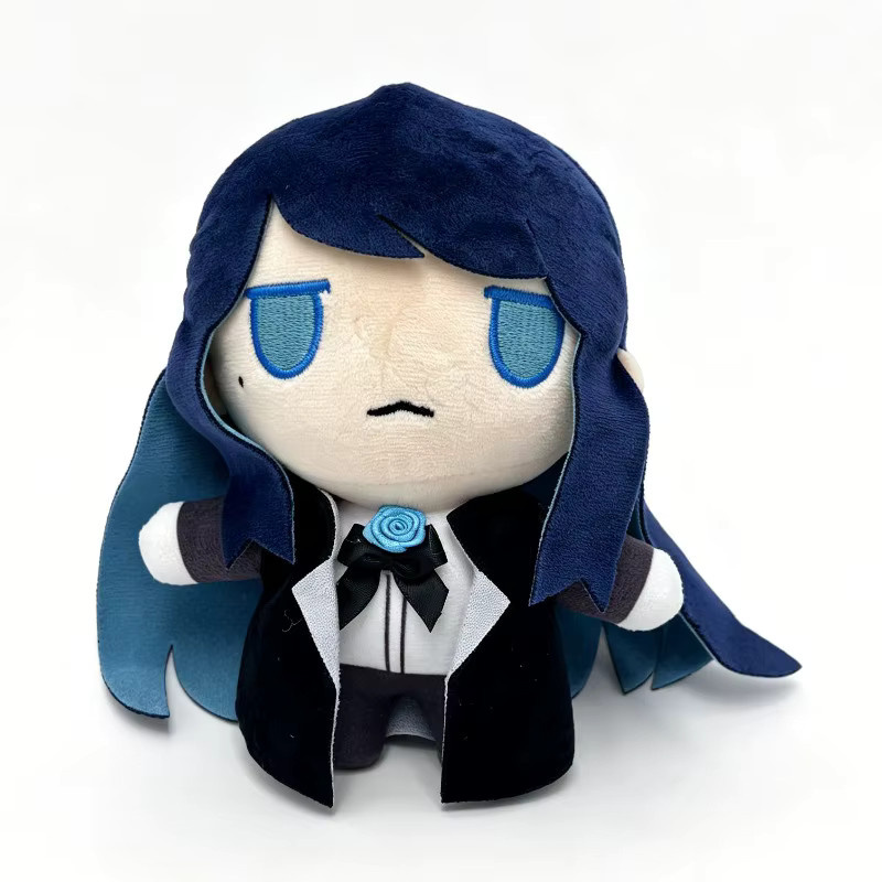Ado Hibana Plüschpuppe, Chibi, Dunkelblaue Haare, Blau, Plüsch / Textil - Bild 3