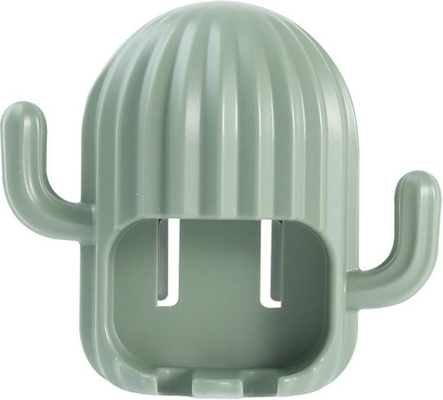 Selbstklebender Zahnbürstenhalter im Kaktus-Design von Binchi Lighting Appliances für dein Badezimmer in Pink, Grün oder Weiß - Bild 1