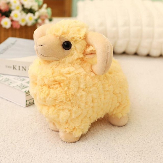 Haariges Schaf Plüschtier Kuscheltier 25cm - Bild 1