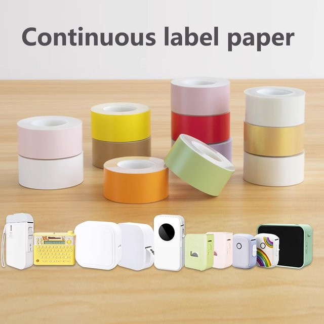 2 Rollen Thermoetikettenpapier in Grün, Breite: 15 mm, Länge: 4 m - Bild 1