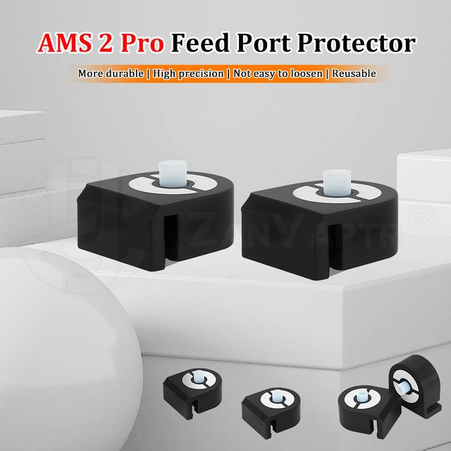 Bambu Lab AMS 2 Pro Zubehör Set: Hitzebeständiger Förderröhrchenschutz 4mm AD PTFE und Rohrschneider in Schwarz - Bild 1