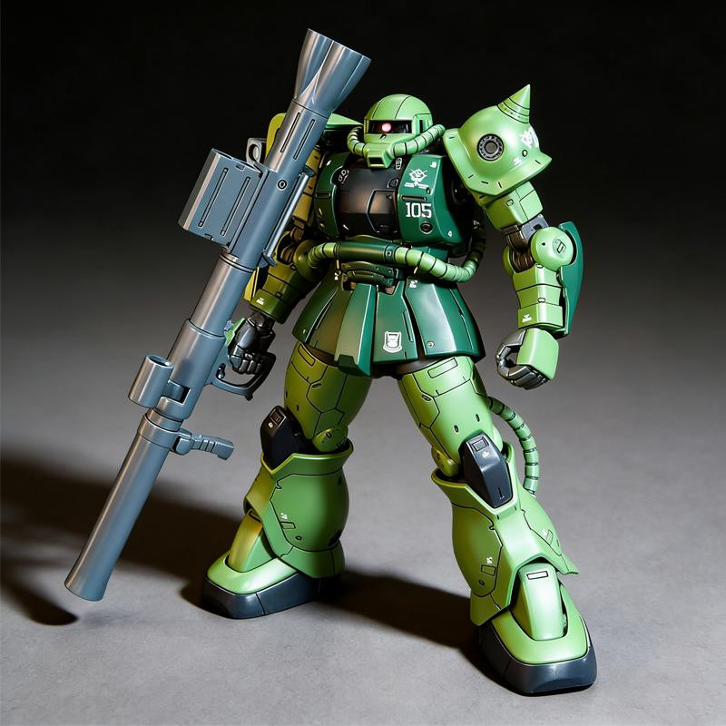 Yiran toy 1 Zaku Hg 1/144 Modellbausatz Actionfiguren grün - Bild 3