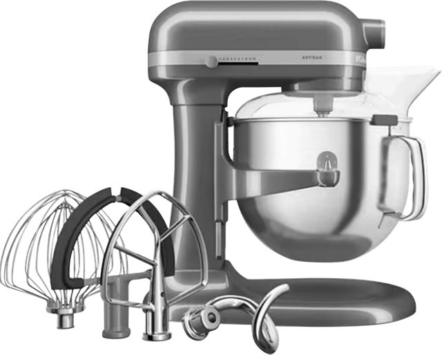 KitchenAid Artisan Küchenmaschine mit Schüsselheber 5KSM70SHXEMH in Silber aus Edelstahl - Bild 1