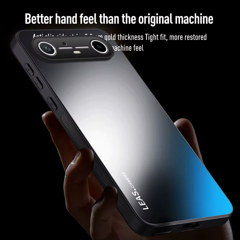 Schutzhülle mit Standfunktion für Tecno Pova Slim 5G und Spark Slim 5G, Frosted Anti-Drop Case aus PC, Blau und Schwarz - Bild 2