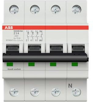 ABB S203M-Z3NA Leitungsschutzschalter 3A 400V 2CDS273103R0318 - Bild 1