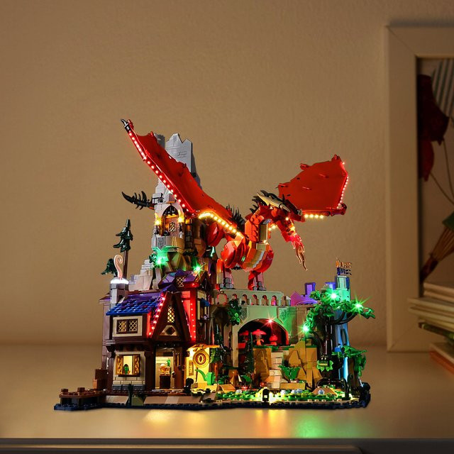 LED-Beleuchtungsset in Schwarz für LEGO Dungeons & Dragons Red Dragon's Tale 21348 - Bild 1