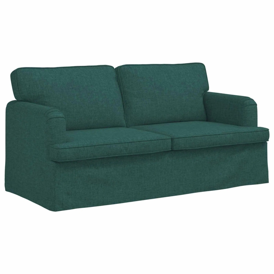 vidaXL Sofa Dunkelgrün mit Stoffbezug und Metallrahmen B/T/H: 142 x 80 x 85 cm - Bild 2