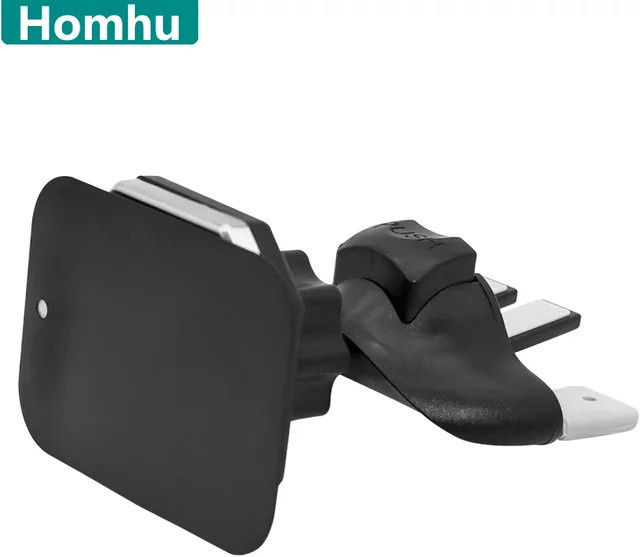 Homhu Magnetische Auto Handyhalterung für CD-Slot und Lüftungsschlitz, 360 Grad drehbar, Schwarz - Bild 1