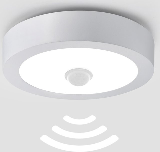 MALITAI LED Downlight-Lampe mit PIR-Bewegungsmelder aus Aluminium in Weiß - Bild 1