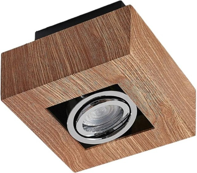 Arcchio Strahler Vince 9621712 Modern Deckenleuchte aus Metall in Holz Hell mit GU10 Fassung und verstellbarem Reflektor - Bild 1