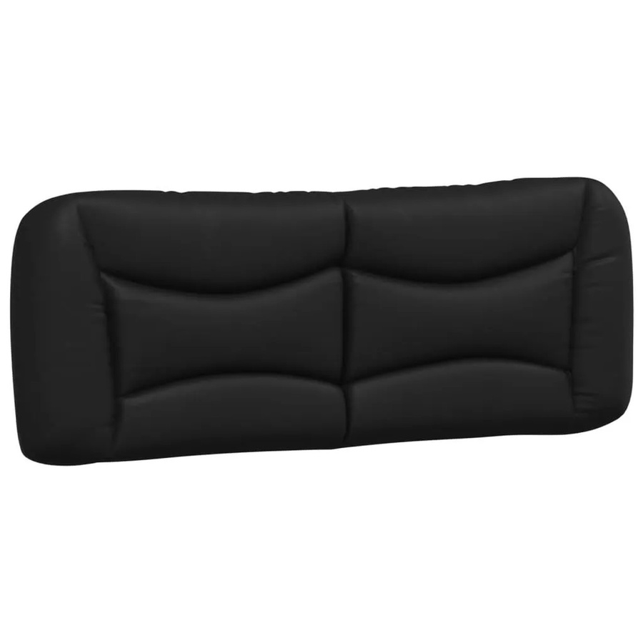 vidaXL Kopfteilkissen in Schwarz aus Kunstleder mit Streifendesign, Breite: 135 cm - Bild 2