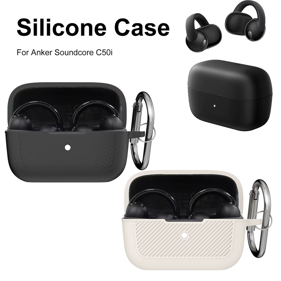 Anker Soundcore C50i Schutzhülle in Beige mit Karabiner, weich und flexibel - Bild 5