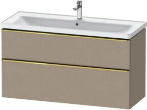 Duravit Waschtischunterschrank D-Neo in Beige, B/T/H: 118,4 x 45,2 x 62,5 cm - Bild 1