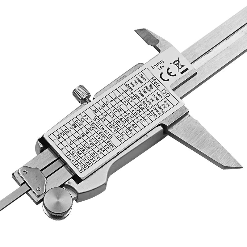 Digitaler Messschieber aus Edelstahl von Paqui Metro, 150 mm, Farbe Silber - Bild 2