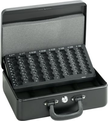 MAUL Geldzählkassette mit Euro-Einsatz in Schwarz, B: 36,0 cm, T: 26,0 cm, H: 11,2 cm - Bild 2