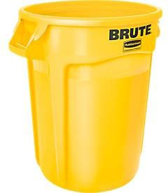 Rubbermaid Wertstoffsammler Brute in Gelb, rund, 121 l - Bild 1