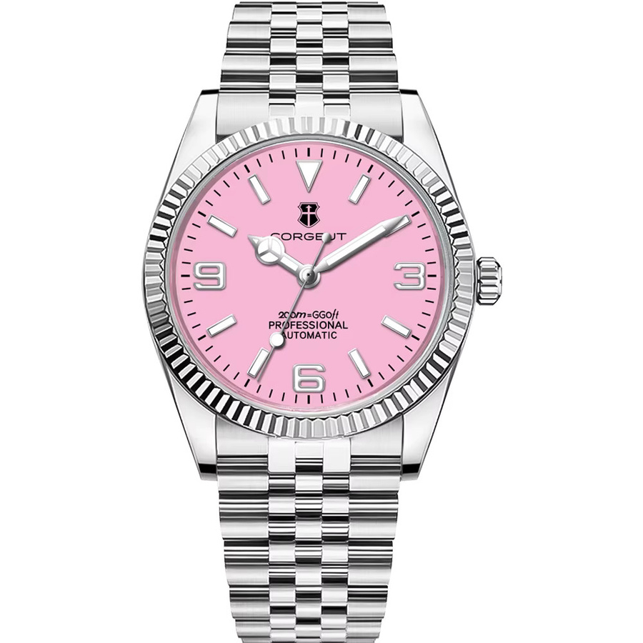 Cor Armbanduhr Automatik, Edelstahl, 39 mm, Herren, Schwarz, Silber - Bild 2