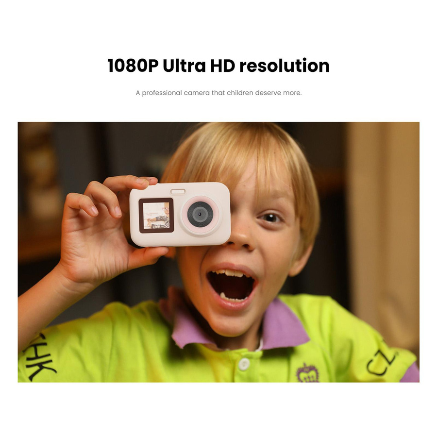 SJCAM Digitalkamera Kinderkamera 1080P 12MP HD Blau - Bild 4