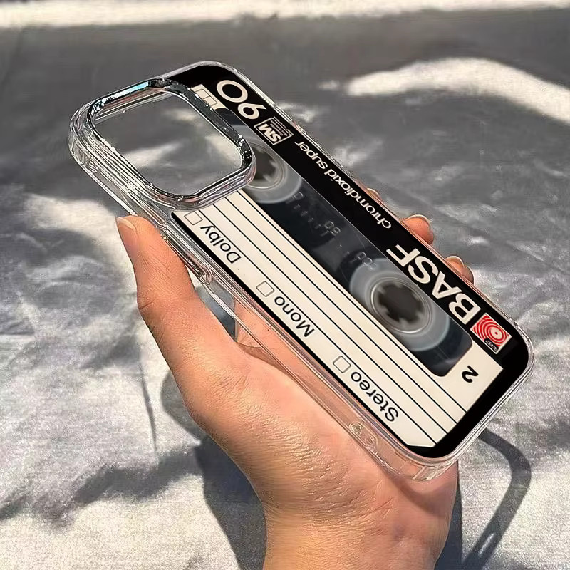 Xiaomi Handyhülle im Vintage Kassetten-Design Transparent für Redmi Note Pro Plus 5G 4G und diverse Modelle - Bild 4