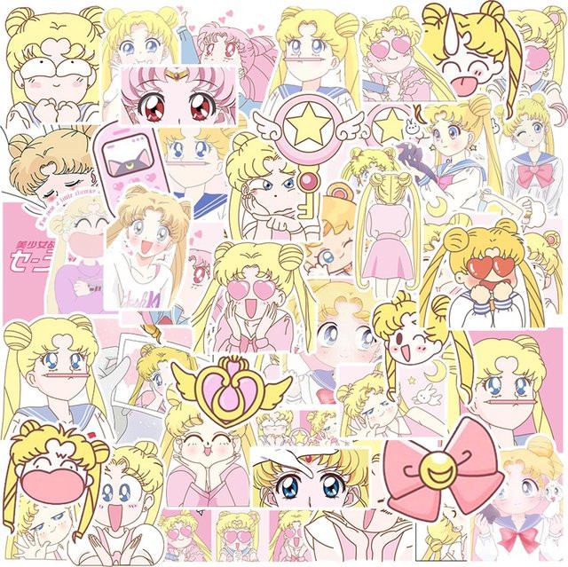 Bandai Sailor Moon Anime Aufkleber Wasserdicht Graffiti Sticker Multicolour - Bild 1