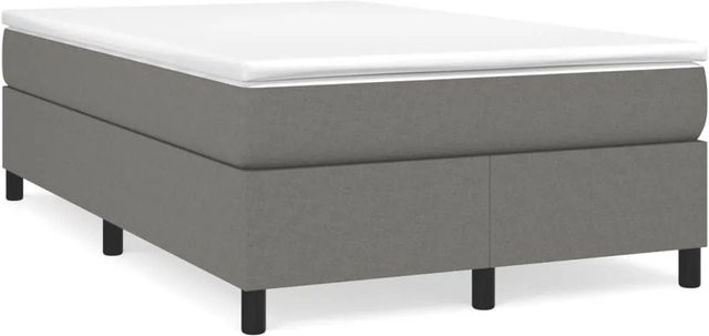 vidaXL Boxspringbett aus Stoff in Grau, B/T/H: 120 x 200 cm - Bild 1