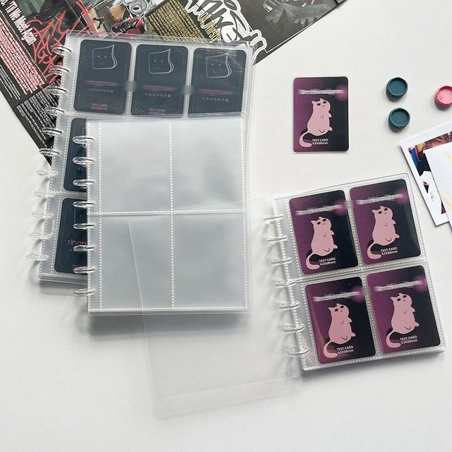 A5 Pilz Loch Nachfüllhüllen für Fotoalben in Transparent, ideal für Kpop Fotokarten und Fotos im Format 4x6 oder 10x15 cm - Bild 1