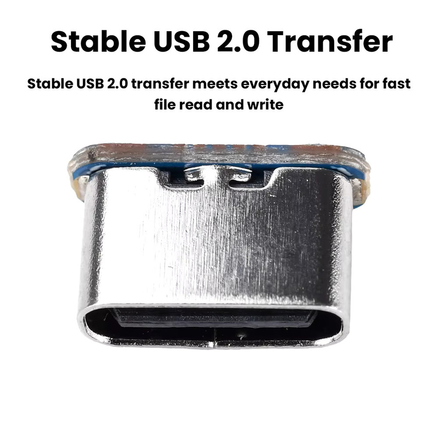 Gaqqee Micro-USB zu USB-C Adapterplatine für Laden und Datenübertragung als DIY-Modifikationszubehör - Bild 2