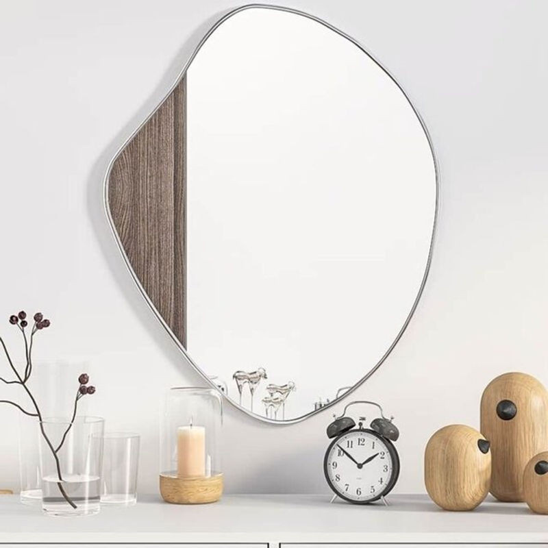 Vidaxl Wandspiegel in Silber, rechteckig, B: 60 cm, H: 50 cm - Bild 1