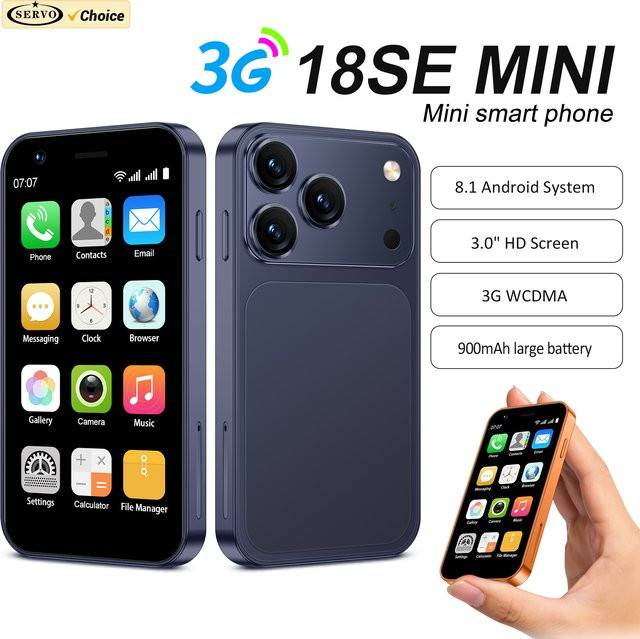 SERVO 18SE MINI 3G Smartphone in Silber mit Android-System, 16 GB ROM, 2 MP Kamera und WiFi für 2 SIM-Karten - Bild 1