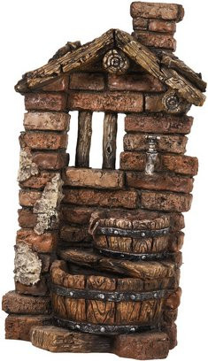 Garden Pleasure Gartenbrunnen Hera Quellsteine in brauner Steinoptik aus Polyresin und Fiberglas