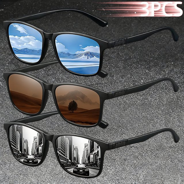 WSZ Sonnenbrille, quadratisch, Vollrand, Kunststoff, schwarz, Unisex - Bild 1