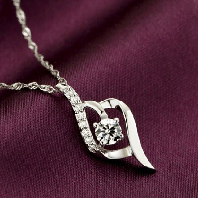SAY Halskette 925 Silber, Diamant, Zirkonia, Damen - Bild 1