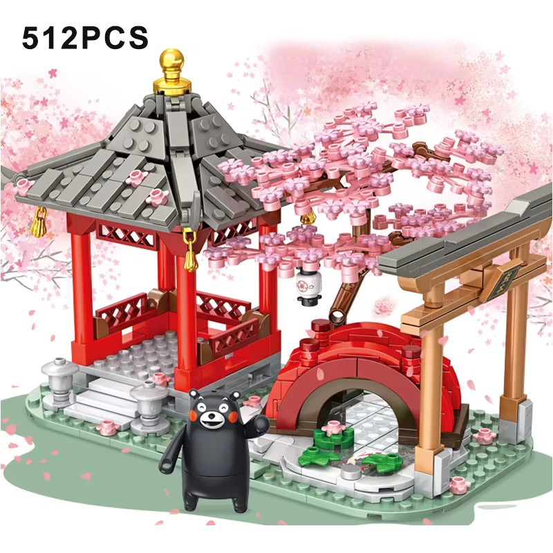 MOQIDODO Kumamon Bär Bausteine Stadt Straßenansicht, DIY Café Haus, Bunt / Mehrfarbig - Bild 3