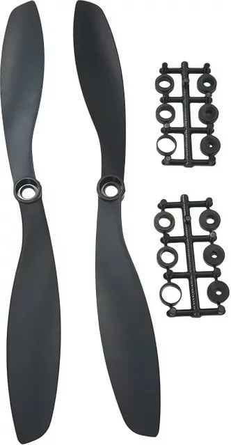 Qianfeng 8045 Vorwärts- und Rückwärtspropeller, 8-Zoll, Schwarz - Bild 1