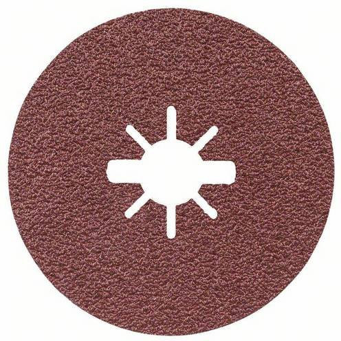 Bosch X-LOCK Fiberschleifscheibe R444 Expert für Metall, Durchmesser: 125 mm, Körnung: 36, Farbe: Braun - Bild 1