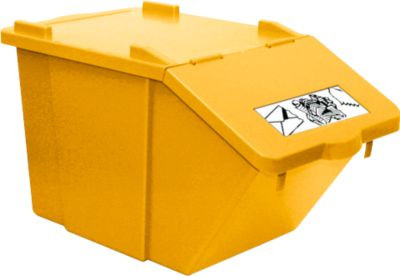 Curver Wertstoffsammler Ökonom mit Deckel, stapelbar, Gelb, 45 l - Bild 1