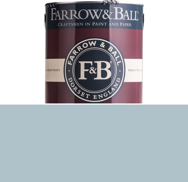 Farrow & Ball Exterior Eggshell Wandfarbe Hazy CC6 Blau-Grau 2,5 l - Bild 1
