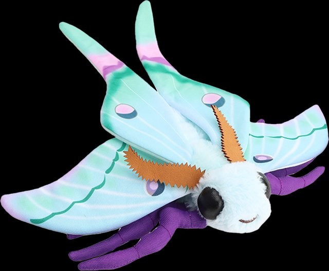 Molutian Luna Moth Plushie, Plüschtier, 30 cm, bunt - Bild 1