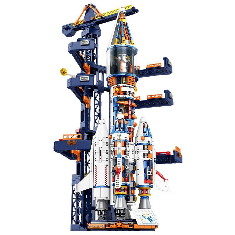 Bemannte Raketen-Modellbausteine Raumstation, Konstruktionsspielzeug, ab 6 Jahren - Bild 2