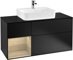 V&B Waschtischunterschrank Finion in Blau, B/T/H: 120 x 50,1 x 50,1 cm - Bild 1