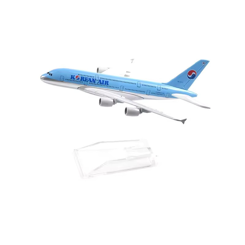 ZOCO Air South Korea Airlines Airways Flugzeugmodell, Metall, Kunststoff, Blau - Bild 3