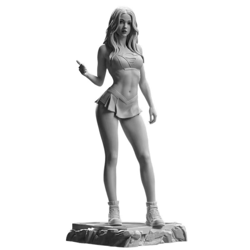 HEROCROSS Supergirl DC, Action Figur, Weiß, Unmontiert, Unbemalt - Bild 3