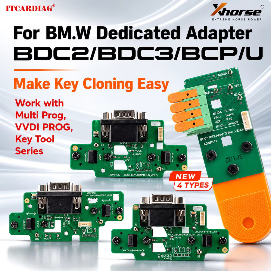 Xhorse Spezialadapter für BMW BDC2 BDC3 BCP U kompatibel mit Multi Prog VVDI PROG und Key Tool Serie - Bild 2