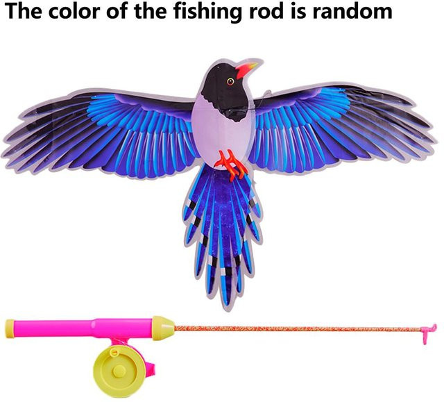 Kinder Drachen Spielzeug, Cartoon Adler, Faltbar, Mini Plastikspielzeug, Outdoor Spielzeug, ab 14 Jahre - Bild 1