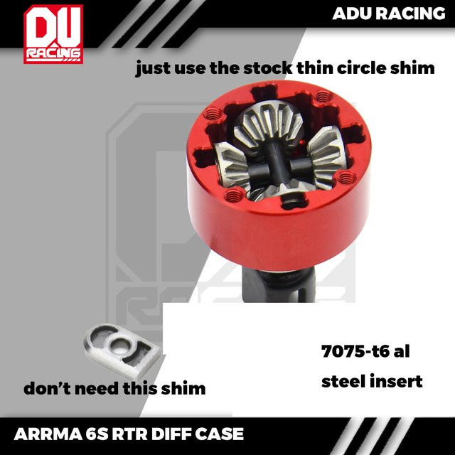 ADU RACING Diff-Gehäuse, Metall, Rot, Zubehör - Bild 1