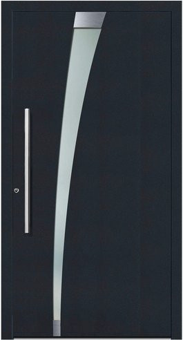 KNOCK Aluminium-Haustür Marte in Anthrazit Grau mit Glaseinsatz, B/T/H: 110 x 90 x 210 cm - Bild 1